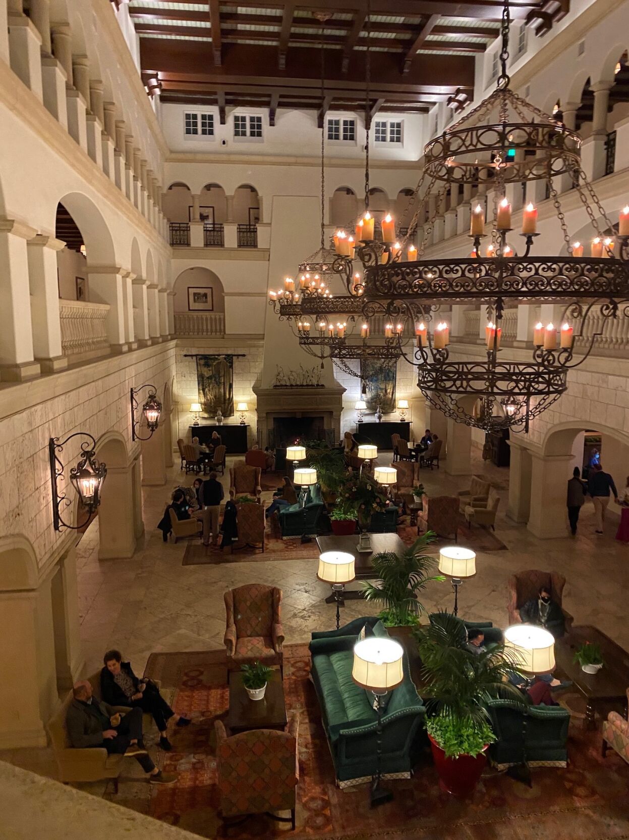 The lobby at The Cloister.